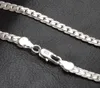 20 -дюймовая 5 -мм модные мужчины 925 Серебряное ожерелье для женской вечеринки Серебряная фигаро -цепная колье для мальчика Accessories9003527