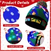 NUOVO!Cappelli di Natale Creativa lampeggiante LED LEGGIO LIGHT BEANIE BEANIE BEANIE CHINDO COLORE COLORE COLORE CAP BAP NAZIONE RAGGIATO NAZIONE NUOVO ANNO XMA