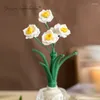 Fleurs décoratives finies au crochet Fleur à la main Gift de la fête des mères décor éclectique décor pour son op multiples