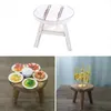 Né POGRAGE accessoires mini tables de thé de bureau en bois bébé Po posant des accessoires de prise de vue en bois en bois 240407