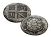 Forntida grekiska Eina Turtle Silver Coin Aegina Sea Turtle Badge Roman Mythology Carving Collection1803995