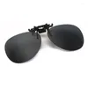 Солнцезащитные очки поляризованный клип на унисекс -попхромический автомобиль Goggles Goggles Night Vision Antive Vintage Lens