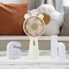 2024 New Upgrade Rechargeable Mini Fan Hand Held Party Favor USB Office Outdoor Household Desktop Pocket Portable Travel Electrical Appliances Air Cooler JY0548