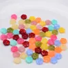 20 Pieces 16mm Straight Hole Acrylic Vintage Flower Straight Hole Beads DIY Charm Jewelry Necklace Bracelet Bead Accessories