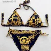 Kadın Mayo 2019 Sıcak Satmak Kadınlar İki Parça Kıyafet Yeni Klasik Moda Desen Tasarımcı Mayo Seksi Bikini Pop Baskı Lady Bikini Mayo C240412