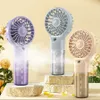 Electric Fans New Handheld Mini Air Conditioner USB Rechargeable Portable Humidifier Mist Cooler Cooling Spray Humidifier Fan for Home/Office