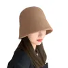 Berets Knitted Hat Soft Material Winter Women's Uv Protection Bucket With Deep Brimless Design For Cold Resistance Windproof