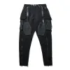 Pants Pupil Travel 20fw Functional Pants Multiple 3d Coffin Pockets Ykk Zippers Techwear Ninjawear Darkwear Goth Streetwear