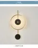 Lámpara de pared Postmoderna Marble Marble Sala de arte de arte de la noche