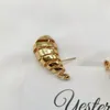 Dangle Ohrringe Silbernadel Wassertropfen für Frauen Girl Spiral Cut Creative Design Ohrstil Mode Juwelierparty Ungewöhnliches Accessoire