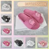 Designer Fashion Women Sandals Leather Straw Thick Bottom Slippers Decoration Hot Style classic Summer PINK WHITE 2024