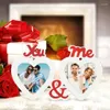 Quadros do Dia dos Namorados PO Frame Heart for para imagens de namorados exibindo café