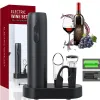 Electric Wine Bottle Opener Automatic Red Wine Corkscrew Rechargeable Wine Opener with Charging Base Wine Lover Kitchen Gadgets