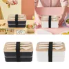 Dinnerware Japanese Bento Box Containers With Utensils For Camping Picnics Travel