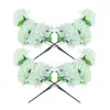 Dekorativa blommor 4 Bundle Tombstone Cemetery Bouquet Chrysanthemum Bouquets Flower Decoration Artificial Plastic White