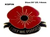 Opdat we de bloem rapelpen Vlag Badge Rapel Pins Badges vergeten Broche XY01204231750