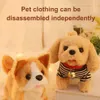 Cadeau de Pâques pour les enfants Fonctionnement de jouet en peluche Chiot de marche Barking Barking Towging Gift For Kids Toddlers Electronic Dog Toy