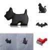 New 2024 Black 6/10/12Inch Car Personalized Car Sticker Cute Pet Cat Pet Dog Bat Car Logo Cartoon Animation Metal Car Sticker Body Sticker Tail Label