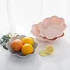 Platos creativos europeos plato de fruta de la fruta mesa de café azúcar flor de bocadillo