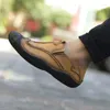 Scarpe casual uomini di alta qualità in pelle genuina non slittata non slittata sola moda comoda chaussure homme ete 2024