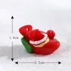 1PCS Miniature Christmas Miniature Ornaments Mini Resin Santa Claus Snowman Figurine Bonsai Ornament Micro Landscape Decorations