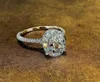 Vintage Oval Cut 4CT Labor Diamond Versprechen Ring 100 Real 925 Sterling Silber Engagement Ehering Band Ringe für Frauen Juwely4850960