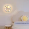 Wall Lamp Bed Bedroom Network Red LED Light Nordic Simple Living Room Master Stairway Corridor Background