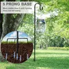 Herderhaken 96 cm/38inch met 5 klauwbasisvogel Pool Tuinpaal geschikt voor hangende planten Kerstlampen Lantaarns