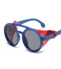 Najnowszy projektant okularów przeciwsłonecznych Steampunk dla mężczyzn i kobiet okrągły okulary mody unisex punk gotycki okulary Oculos de Sol4938036