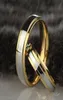 Stal nierdzewna pierścionka ślubna Srebrny Złoty Kolor Prosty projekt Para sojuszu Pierścień 4 mm 6 mm szerokość Pierścień dla kobiet i mężczyzn4881913