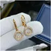 Boucles d'oreilles vendant un diamant révoable revoable coeur femme bijoux bijoux fête anniversaire gouttes de cadeaux otfrs otfrs