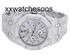 Men Top App Factory AP Automatic Watch Audempigues Royal Oak Offshore Mens Epic Clock roestvrij staal 39 mm diamanten horloge 27.75 karaat