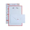 Papiers de lettres 6pcs + 3pcs enveloppes Sweet Letter Paper Enveloppe Set Mignon Animal Writing Papers Festival Letter Festival for Friends