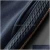 Men'S Pants High-End Mens Designer Autumn Lace-Up Pencil Casual Trousers Men Women Side Striped Jacquard Knitted Outdoor Drop Deliver Dhuew