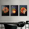 Köstliches Essen Pizza Steak Hamburger Wein Vinatge Poster Leinwand Malerei Küchenwandkunst für Restaurant Wohnzimmer Wohnkultur