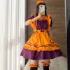 Trajes de anime fantasia de cosplay de bordados doces e fofos - vestido de empregada de restaurantes delicados para trajes de halloween de dramatização de anime para a empregada empregada 240411