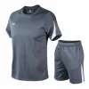 Shorts Men Shirt+Shorts Competition Running Sets Gym Sportswear Running Pak snel droge voetbal jersey tracksuit kleding