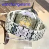 AP Crystal Wrist Watch Royal Oak Series Automatic Mechanical Mens Fashion Casual Luxury montre 15400ST.OO.1220ST.02