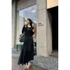 Kvinntankar Camis P Home's Autumn/Winter Casual Metal Decoration Strang Mid Length Slimming Dress