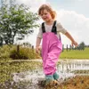 Toddler Rain Jugits Foot Proof Vêtements à vent les enfants pour garçons extérieurs Filles chaudes étanches