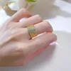 Pierścienie klastra S925 Srebrny pierścionek Dragon Gold Biżuteria Europejska i amerykańska koralika kobiet prosta elegancka elegancka