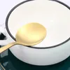 Łyżki Gold Coffee Spoon -Crade Dessert Tea Kitchen Strewa stołowa Akcesoria 410 Stal nierdzewna 25 g runda