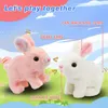 Electric/RC Animals Cute Interactive Electronic Pet Rabbit Toy - Fun Playtime Perfect Gift With Sound and Action FeaturesL2404