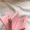 Nieuwe kleine matelasse nappa lederen portemonnee flap met snap sluiting ontwerper vrouw zipper ruimte portefeuilles drie creditcard slots luxe portemonnee portemonnee