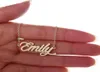 Nome oro 18K personalizzato personalizzato Collana oro Gold Quota Emily Quote inossidabile 2015 Donne Name Name Timpata Negata FO5681568