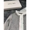 Chandails pour femmes Automne / Hiver Niche Design Trendy Brand Cardwork en laine court avec tempérament polyvalent à la mode slim à la mode