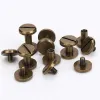 10set Brass with bronze colour Chicago Belt Screw Nail Stud Rivets Head Dia 8mm 10mm H=3/4/5/6/7/8/9/10/11/12/13/14/15/16/18/20