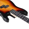 Cabos 4 corda Bass Guitar Ecret 43 polegadas de alto brilho guitarra vermelho com sólido modelo de corpo de madeira de madeira okoume