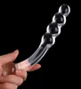 Doppi teste di cristallo dildo giocattoli sessuali di vetro sesso finto pene pyrex dildo donne masturbazione anale butt plug5563540