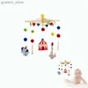 Mobiles# Baby Mobile für Crib Boy 0-12 Monate Holz Mobile auf dem Bett Neugeborene Musikbox Bett Glocke Hanging Spielzeughalter Klammer Krippe Y240412Y240417y99s